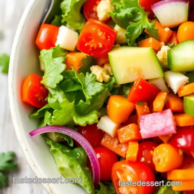 Mixing Fresh Garden Salad in 20 Minutes presentation