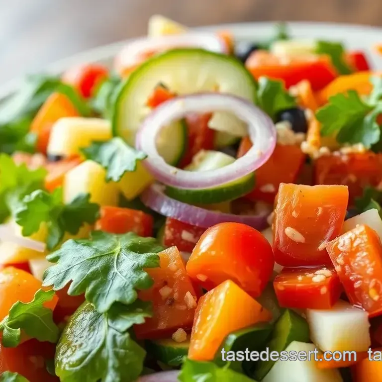 Mixing Fresh Garden Salad in 20 Minutes