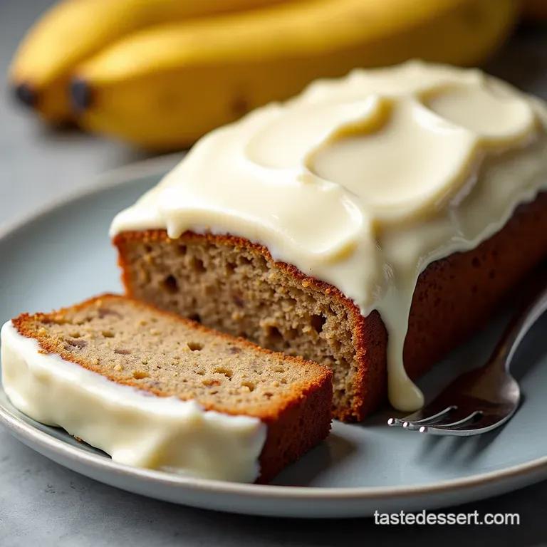 The Ultimate Moist Banana Bread with Cream Cheese Frosting The Ultimate Moist Banana Bread with Tangy Cream Cheese Frosting