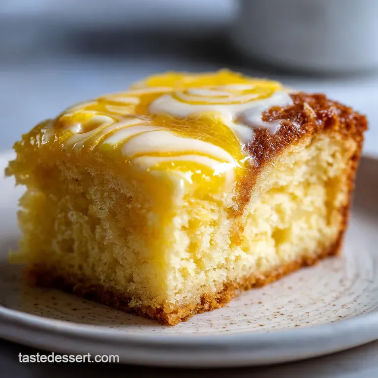 Moist Lemon Earthquake Cake: Tangy and Creamy