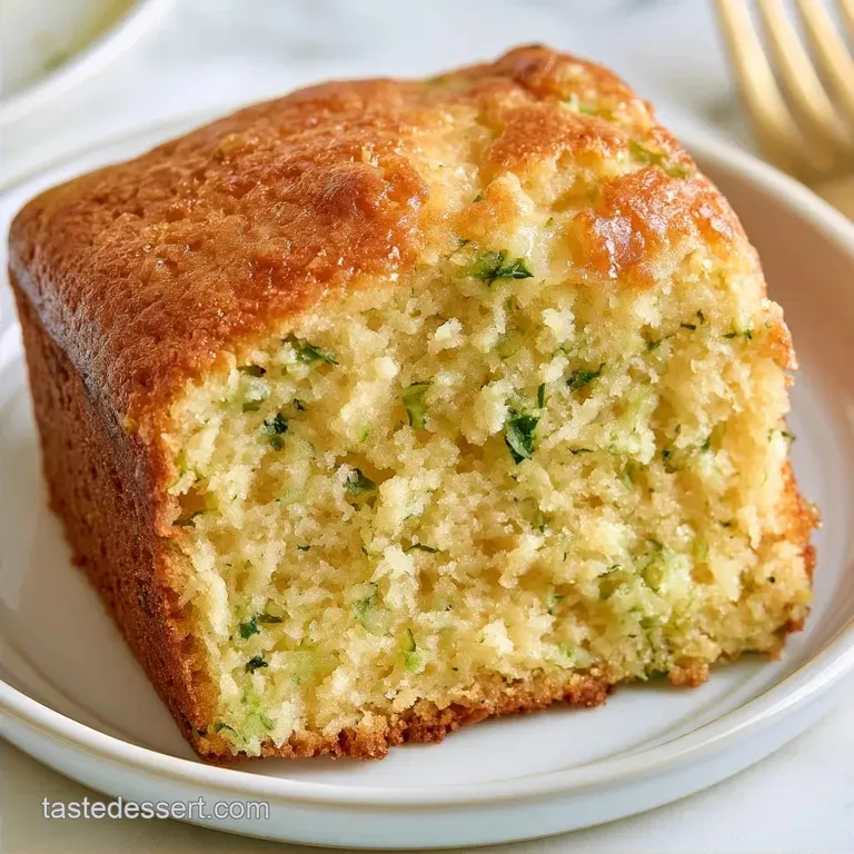 Moist Vanilla Zucchini Cake with Sour Cream