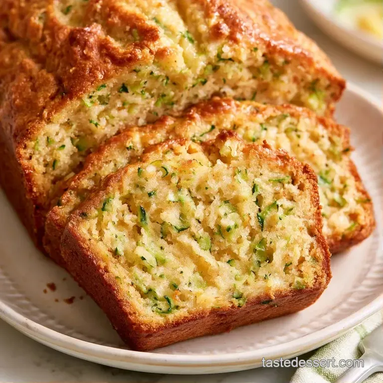 A thick slice of warm, golden cake topped with melting salted butter on a minimalist white ceramic plate.