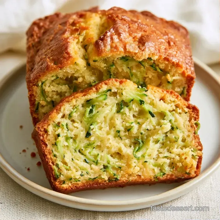 A neat slice of moist, spiced cake on a white plate, topped with smooth frosting and a sprig of fresh mint.