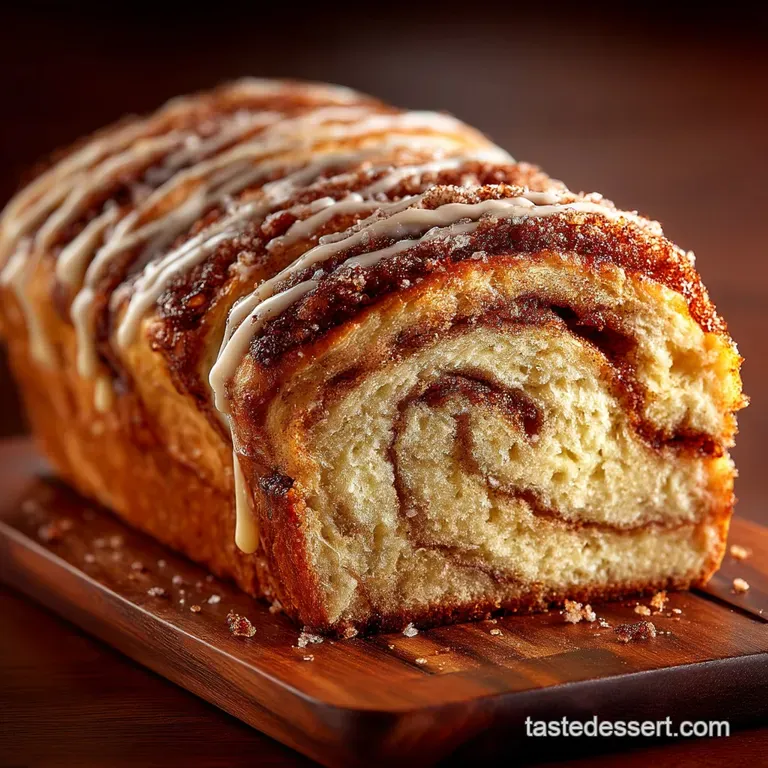 The Morning Glory Loaf Chefs Signature Cinnamon Swirl Bread presentation