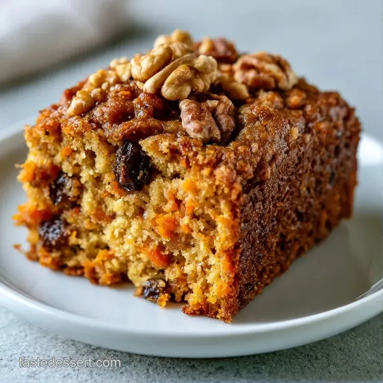 Golden-brown cake slices arranged neatly on a wooden platter, accented by fresh berries and a dusting of cinnamon