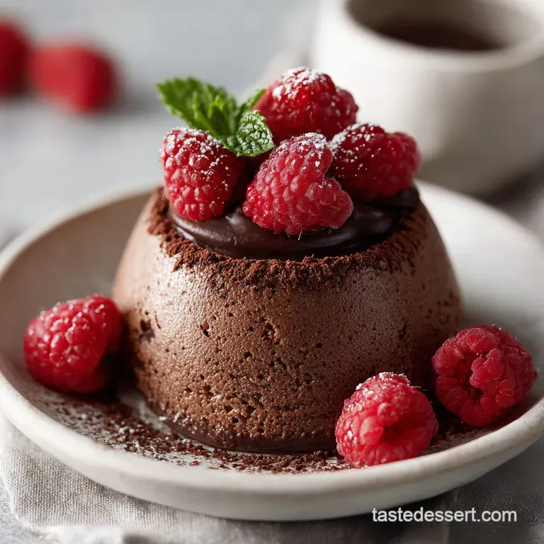 Chocolate Raspberry Mousse Dome: Velvety & Tart