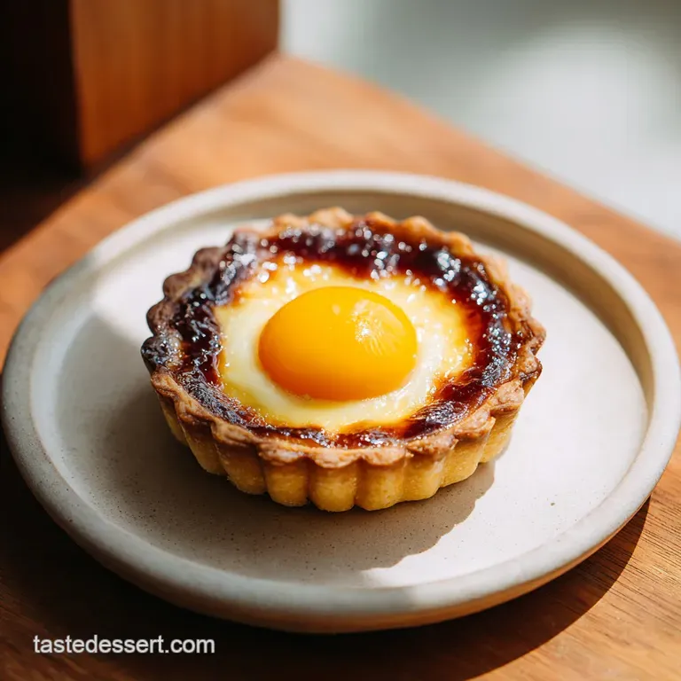 No Bake Mini Egg Tart: Silky White Chocolate