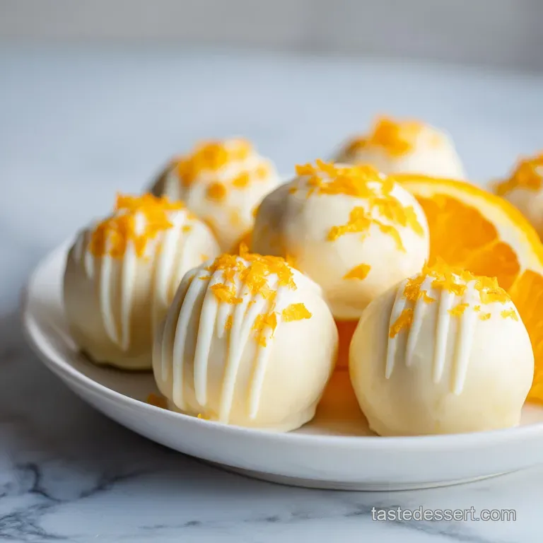 No Bake Orange Creamsicle Truffles Recipe