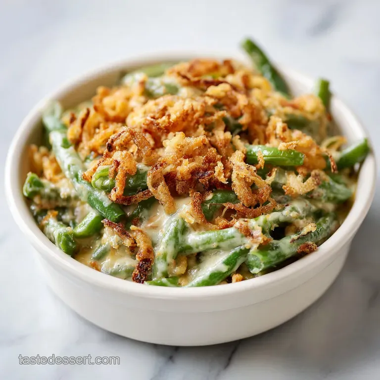 A comforting serving of casserole with a fluffy breadcrumb crust on a rustic plate.