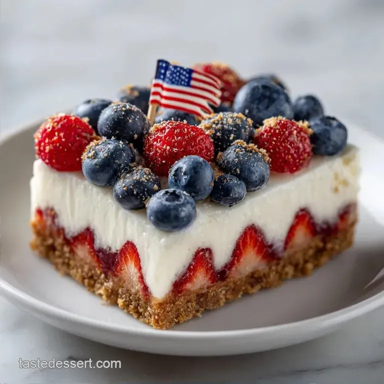 NoBake Flag Cheesecake: Velvety and Patriotic