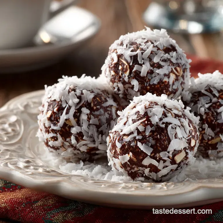 Nobake Fudge Snow Balls: the Ultimate Effortless Holiday Treat presentation