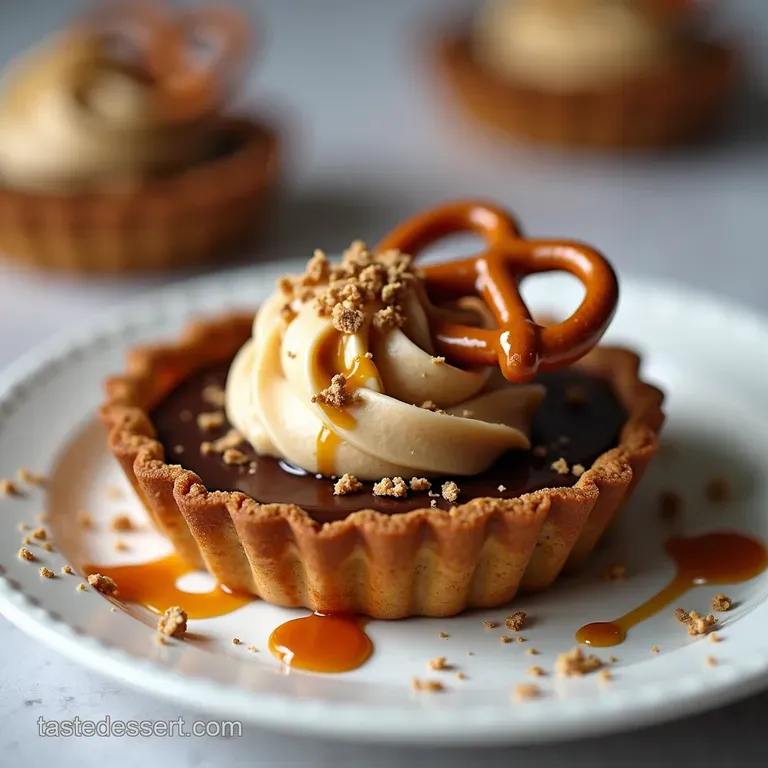 The Get Your Coat Off NoBake Peanut Butter Chocolate Pretzel Tart
