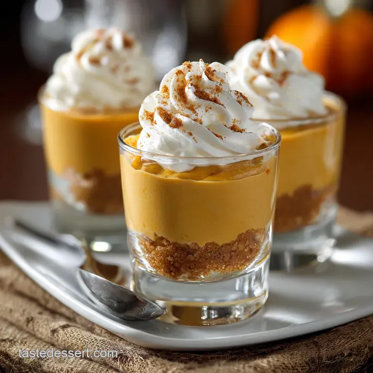 Pumpkin Cheesecake Shooters Quick NoBake Elegance for Fall
