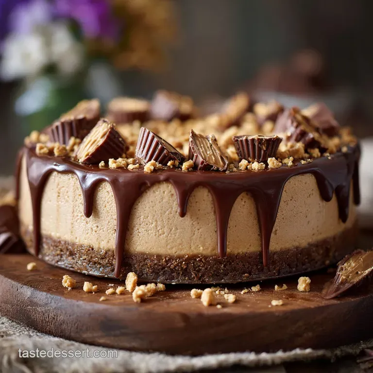 The Kings Ransom NoBake Vegan Peanut Butter Cup Cheesecake