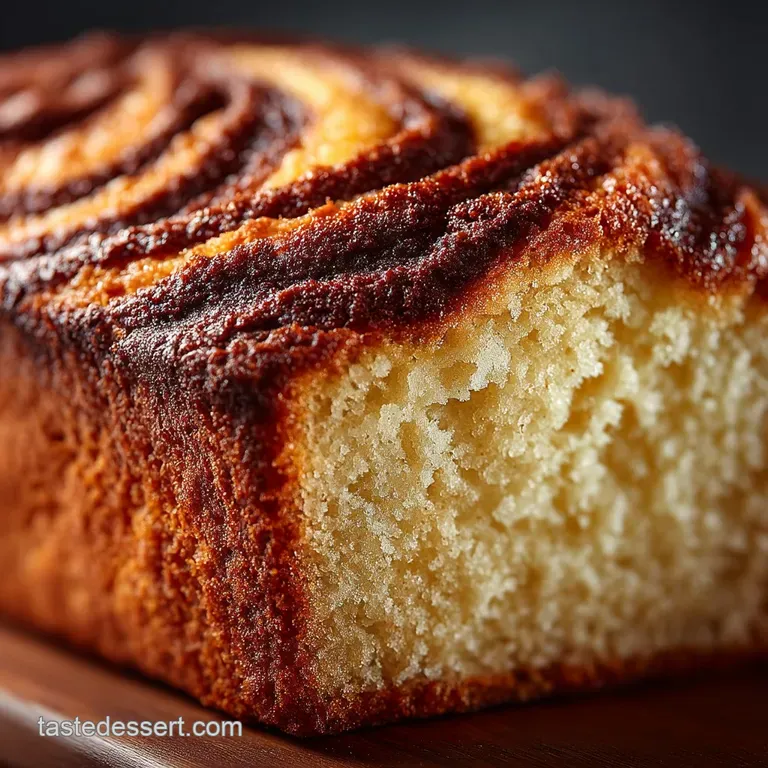 The Ultimate Better Than Sunday Lunch Nutella Swirl Pound Cake presentation
