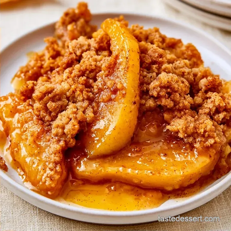 Old Fashioned Pear Crisp with Cinnamon