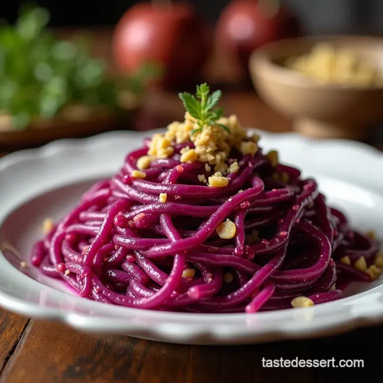 Omas Sweet and Sour German Red Cabbage Rotkohl presentation