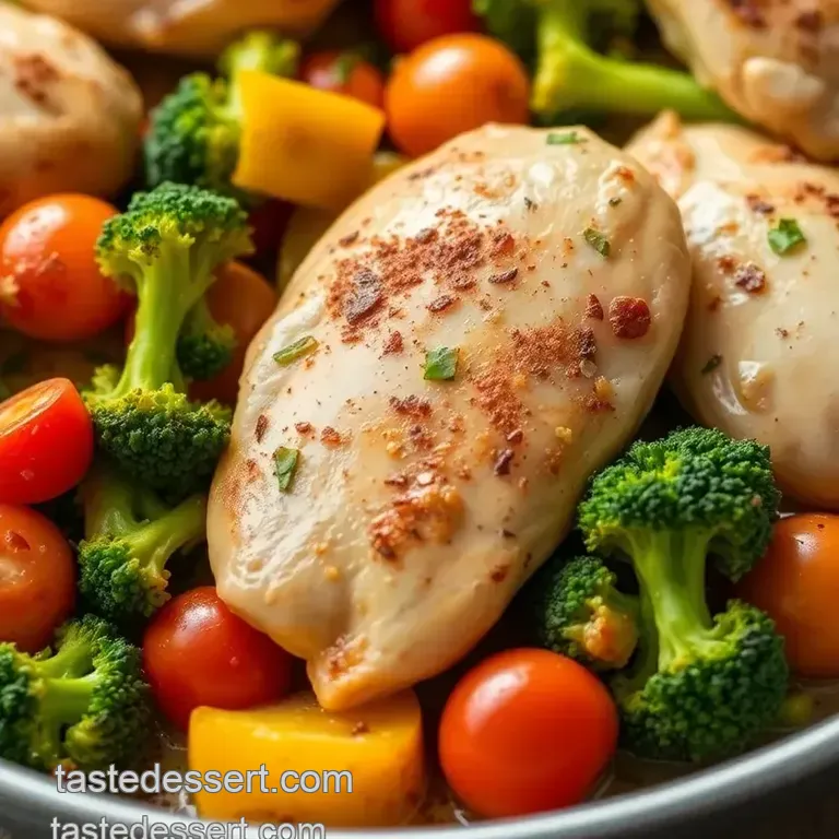 One-Pan Garlic Herb Chicken Delight presentation