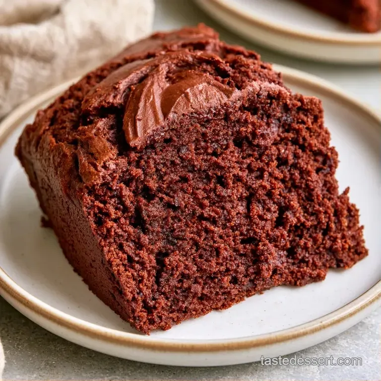 A thick slice of spiced cake topped with creamy white frosting and a sprinkle of cinnamon on a linen napkin