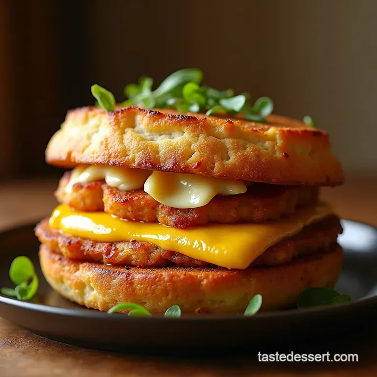 The Full English Fryup in a Loaf Ultimate Onepan Breakfast Sandwich presentation