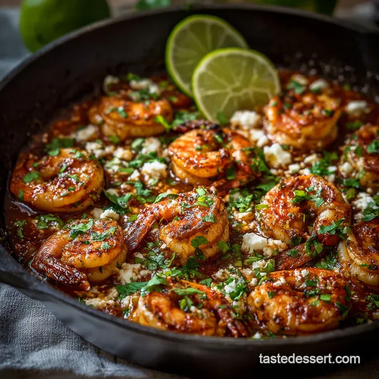 Oneskillet Mexican Shrimp Diablo Dinner: the Blazing Saddle Recipe presentation