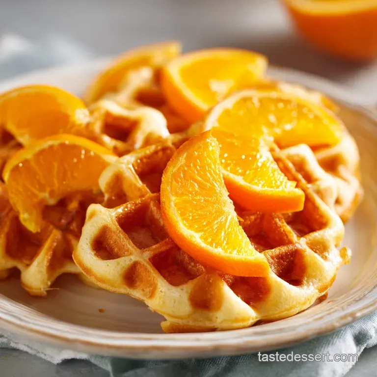 Orange Cinnamon Waffles: Light and Crispy