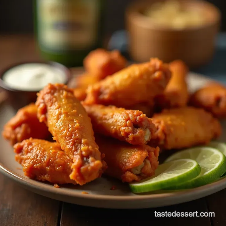 The Ultimate Ovenbaked Crispy Buffalo Wings No Frying Required presentation