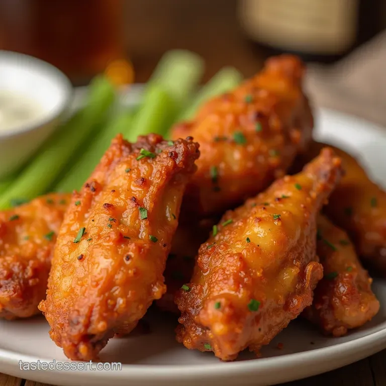 Ovenbaked Buffalo Wings Crispy Spicy Perfection presentation