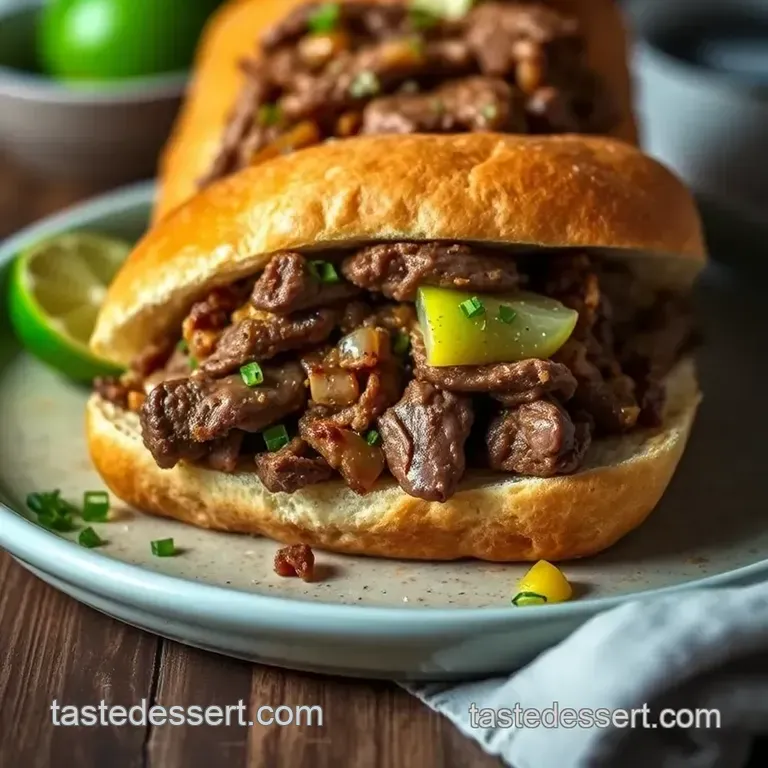 Pan con Bistec: A Hearty Cuban Steak Sandwich presentation