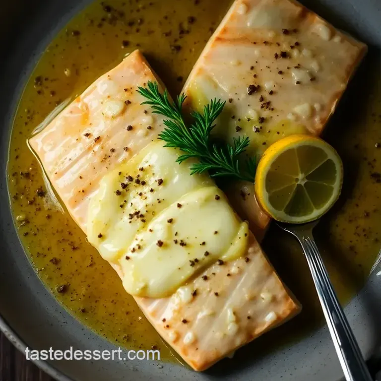 Pan-Seared Swai Fish with Lemon-Garlic Butter Sauce presentation