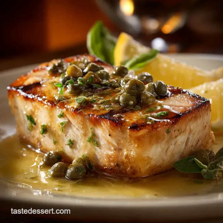 Swordfish Recipe: Pan-Seared Lemon Caper Delight