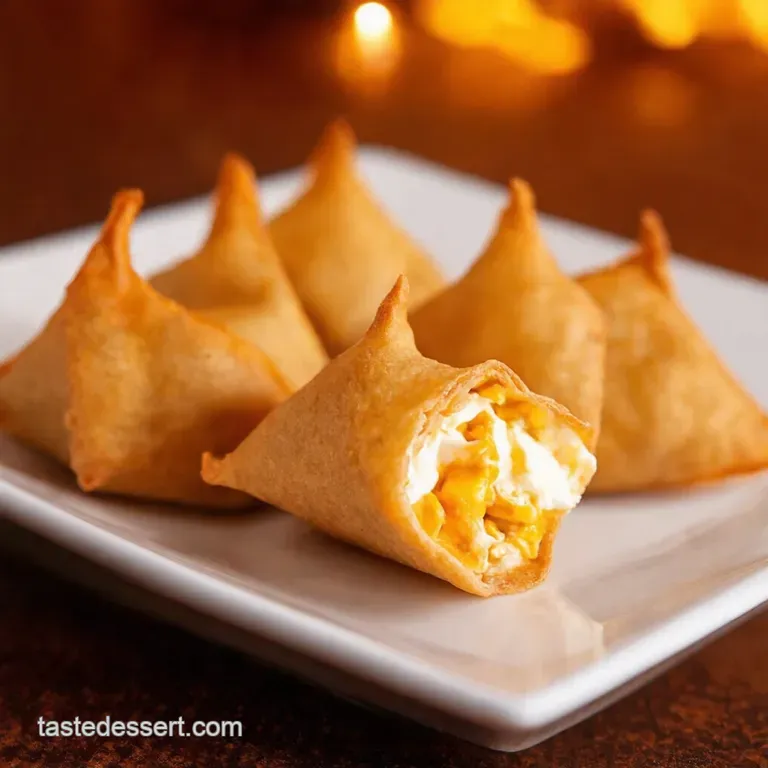 Panda Express Cream Cheese Rangoon presentation