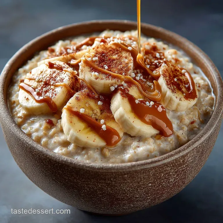 The Ultimate Powerup Peanut Butter Banana Oatmeal Bowl presentation