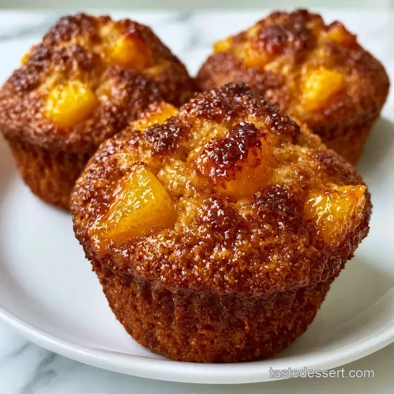 Golden-brown baked treats on a rustic wooden board with a side of melting vanilla bean ice cream and fresh peaches.