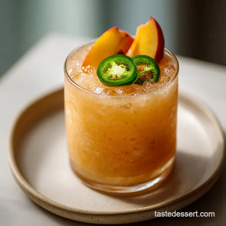 Peach Jalapeno Margarita: Velvety and Spicy