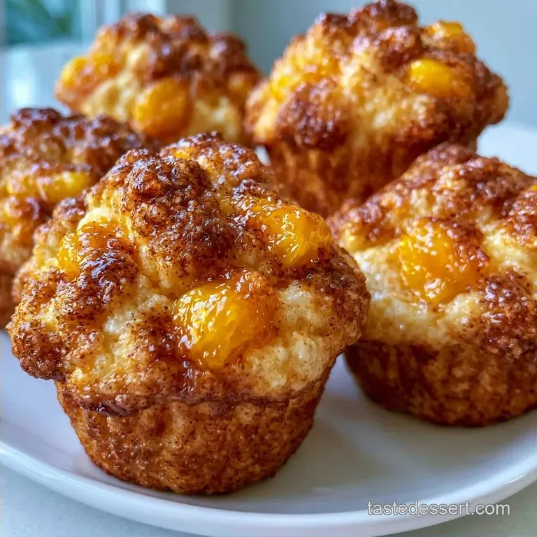Bakery Style Peach Muffin Tops