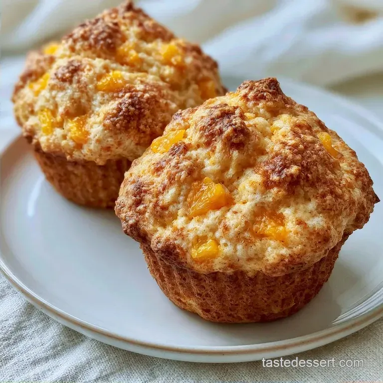 Tender Peaches and Cream Muffins
