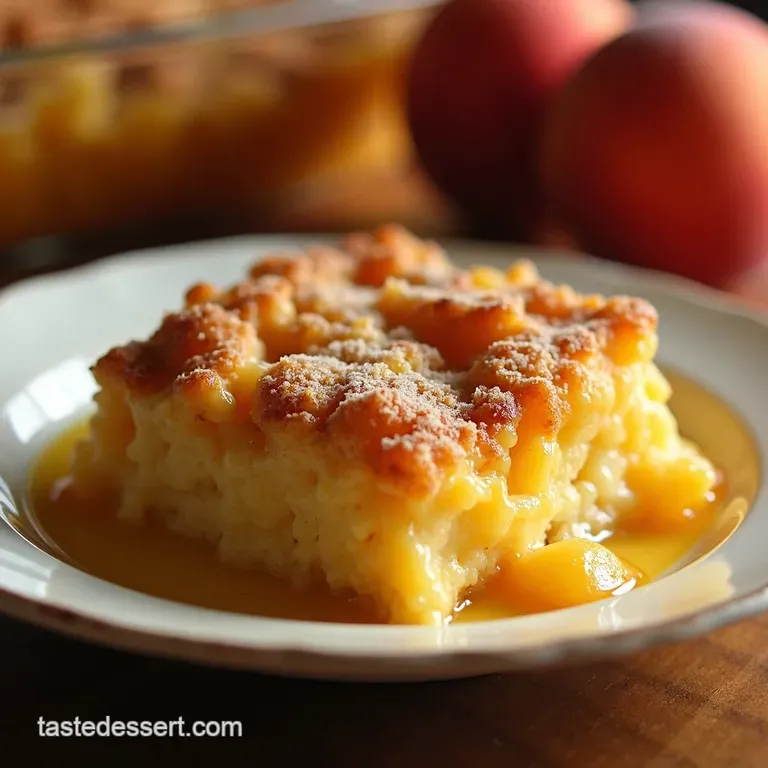 Peachy Keen Cream Cheese Cobbler a Southern Comfort Classic presentation