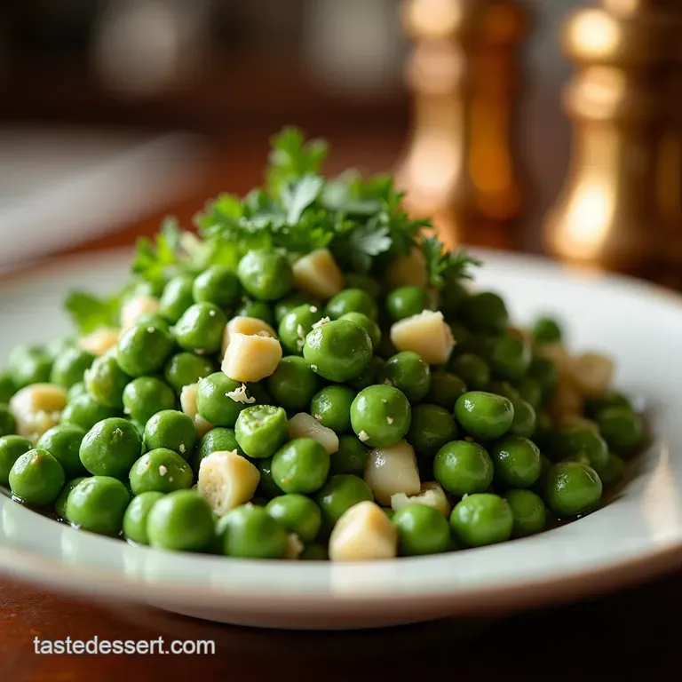 Peafectly Simple Frozen Pea Salad presentation