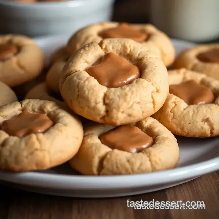 Peanut Butter Blossom Cookies with Sea Salt presentation