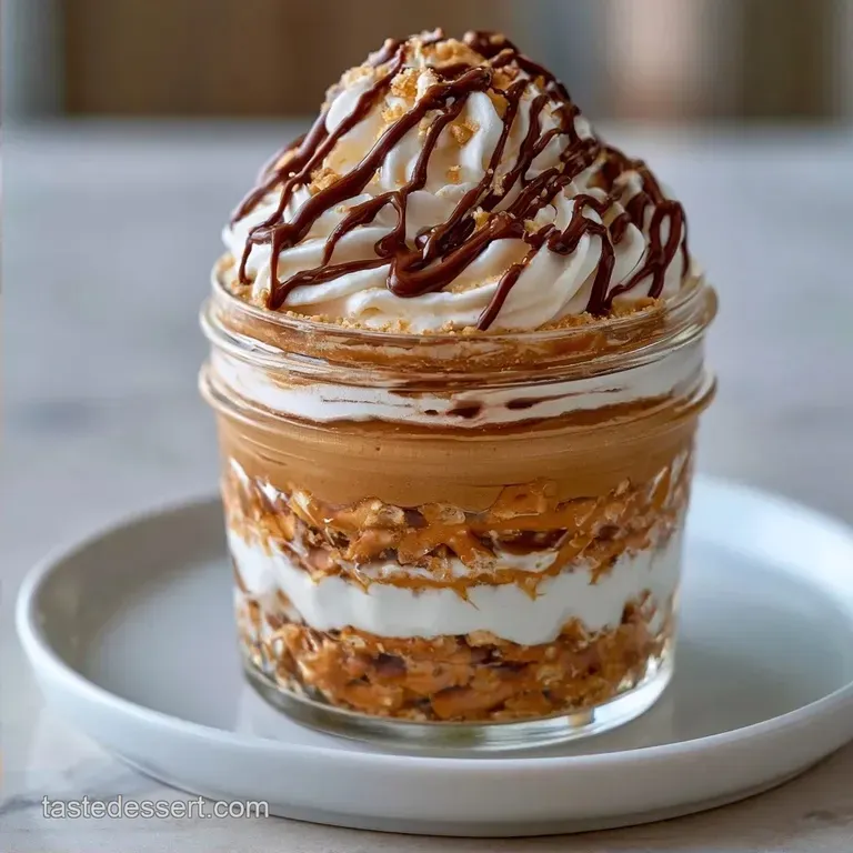Peanut Butter Chocolate Jars with Sea Salt