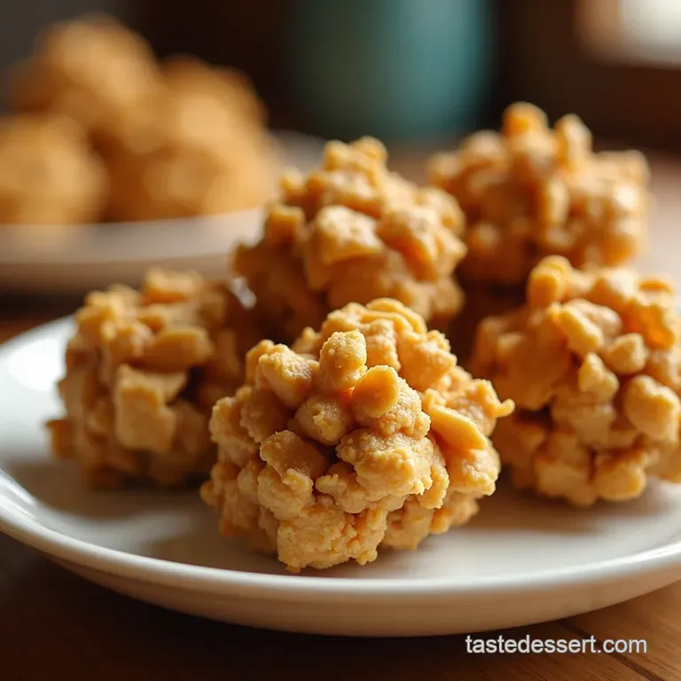 Peanut Butter Cornflake Clusters the Nobake Classic presentation
