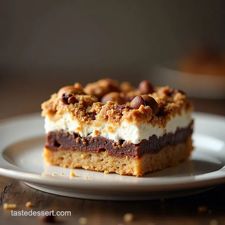 Campfire Comfort Elevated The Ultimate 7Layer Peanut Butter Smore Bars