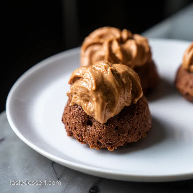 Peanut Butter Swirl Chocolate Lava Cakes