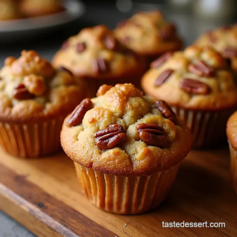 Pecan Pie Perfection Easy Pecan Pie Muffins presentation
