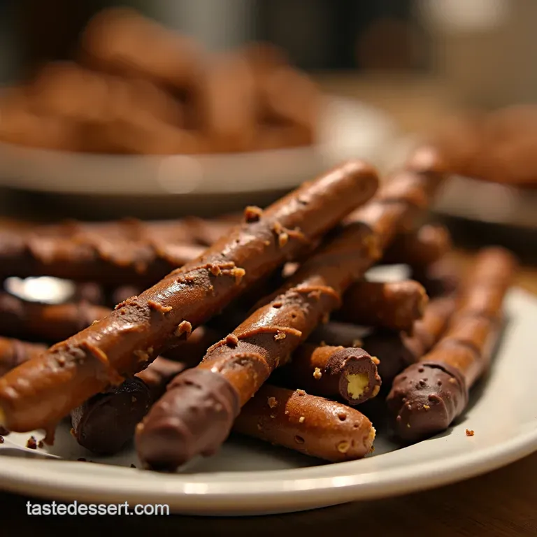 The Ultimate Crunch Perfect ChocolateDipped Pretzel Rods for Any Occasion presentation