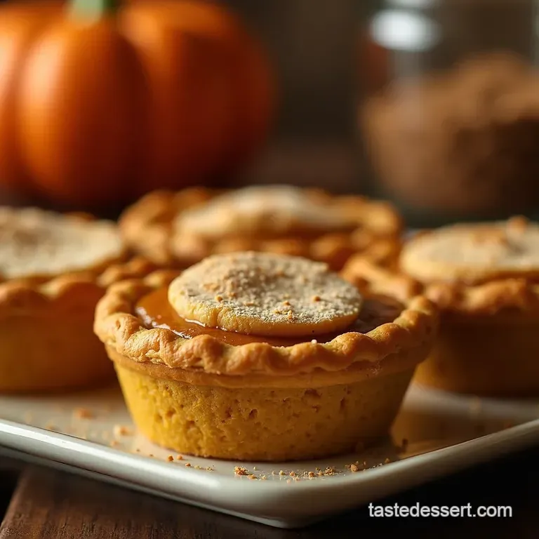 Individual Indulgence Perfectly Spiced Mini Pumpkin Pies presentation