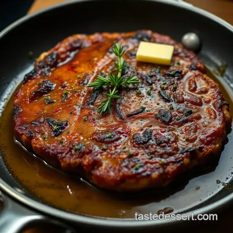Perfect Pan-Fried Steak: a Sizzling Delight presentation