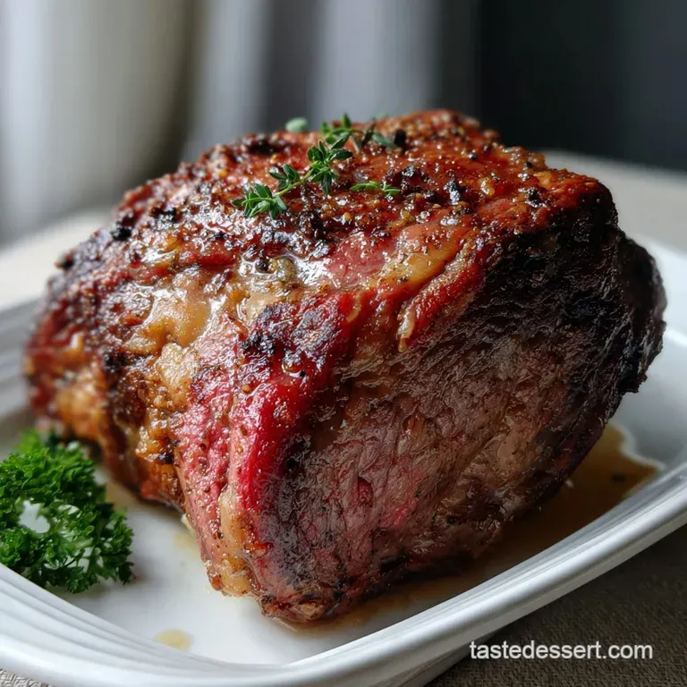 Prime Rib Recipe: Reverse Sear Perfection presentation