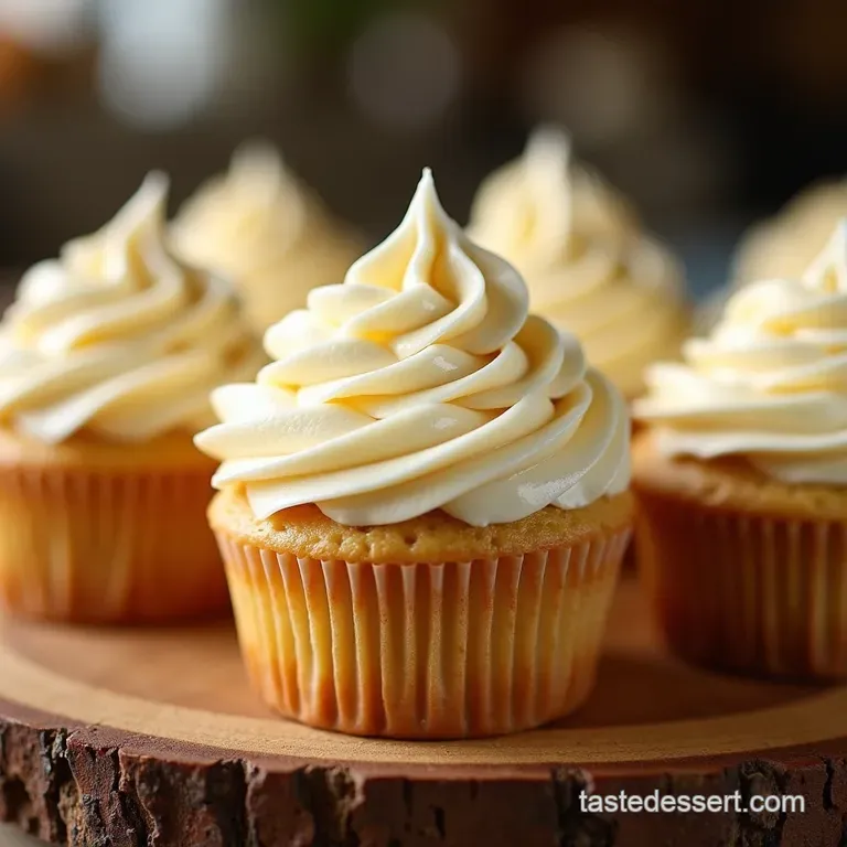 The Ultimate Bakerystyle Vanilla Cupcakes with Silky Buttercream presentation
